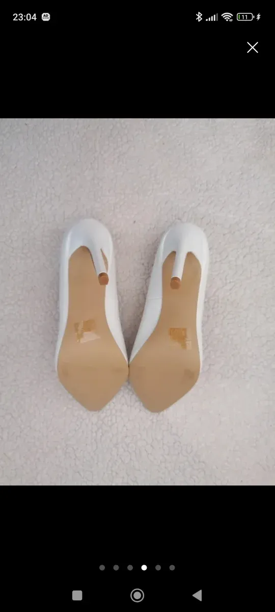 Tacones Marypaz charol blancos