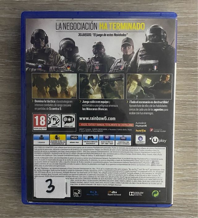 Tom Clancy's Rainbow Six Siege PS4