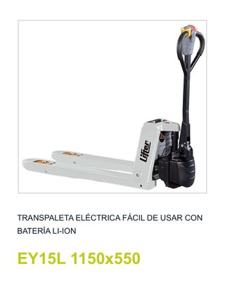 Transpaleta Eléctrica EY15L Li-Ion