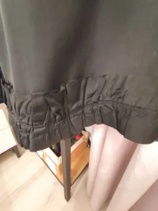 Falda larga negra vintage de fiesta.