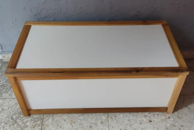 Baúl de madera Ikea blanco