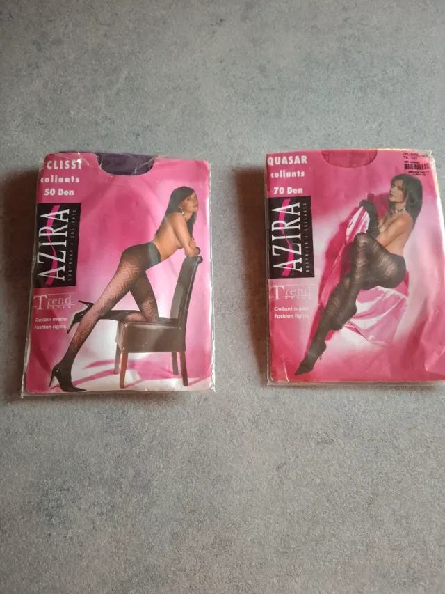 Set 2 Collant Azira coprente con disegni tg. 2