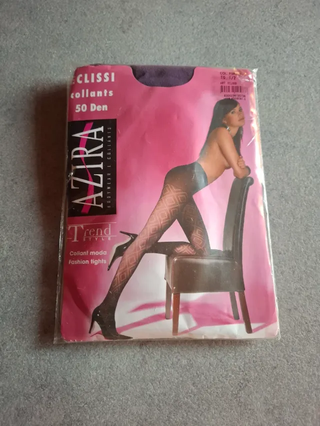 Set 2 Collant Azira coprente con disegni tg. 2