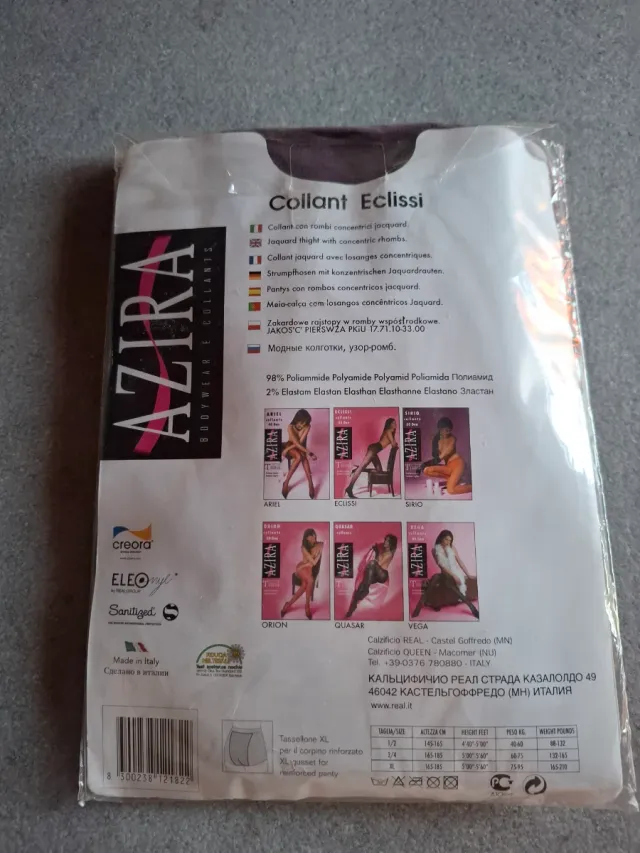 Set 2 Collant Azira coprente con disegni tg. 2