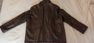 Cazadora de piel para hombre