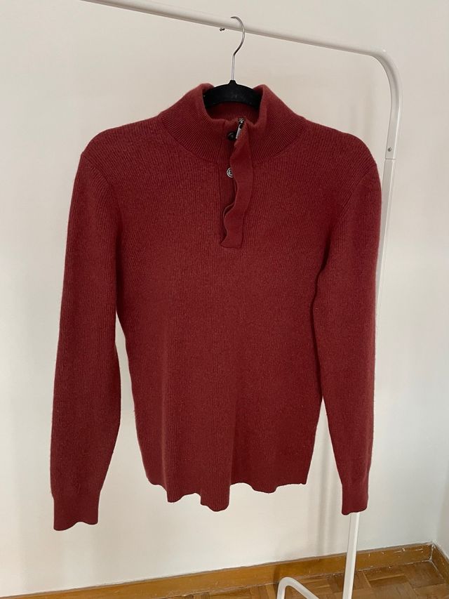 Jersey hombre cuello subido lana Massimo Dutti