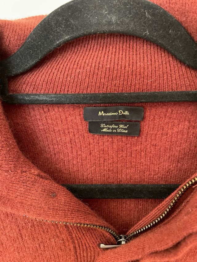 Jersey hombre cuello subido lana Massimo Dutti