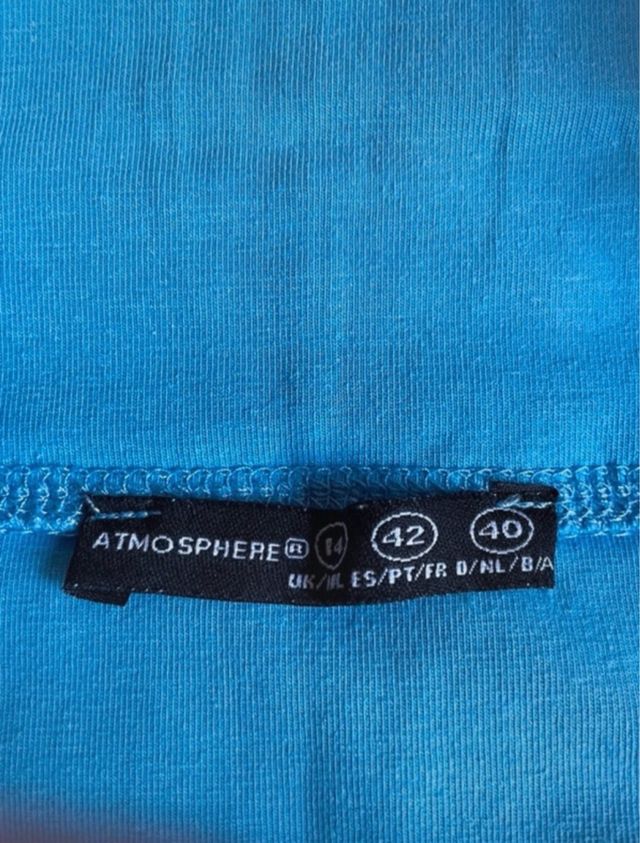 Falda tubo mini celeste - Talla XL