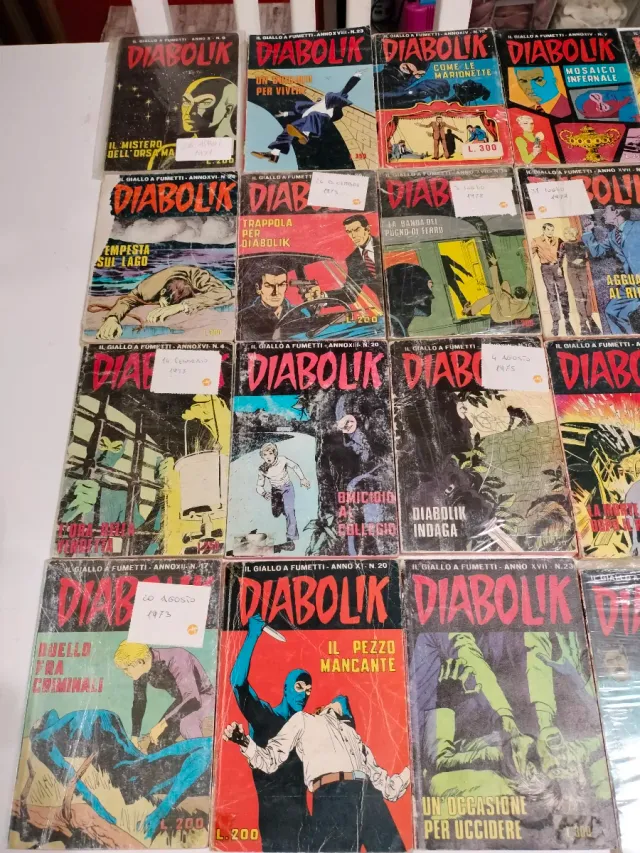 Diabolik - 48 fumetti anni 70