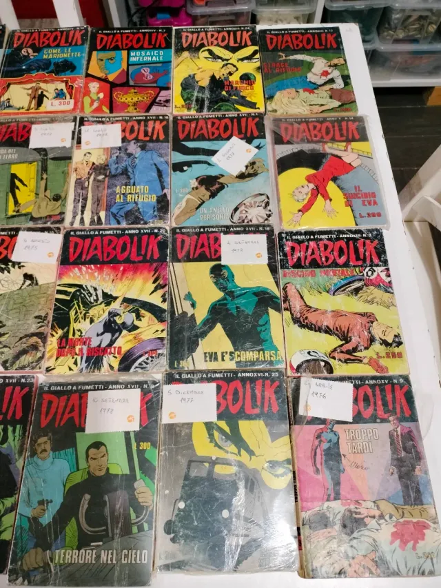 Diabolik - 48 fumetti anni 70