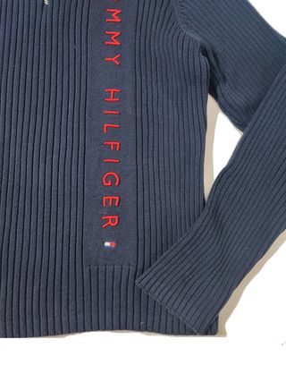 Tommy Hilfiger/ Jersey marino punto canelón XL