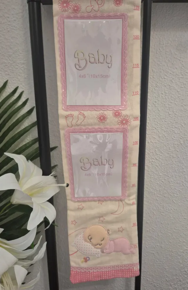 Portafotos tela niña Happy Growth