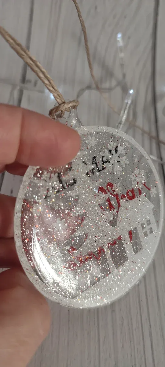 Adorno Navidad Personalizado Familia y Mascota