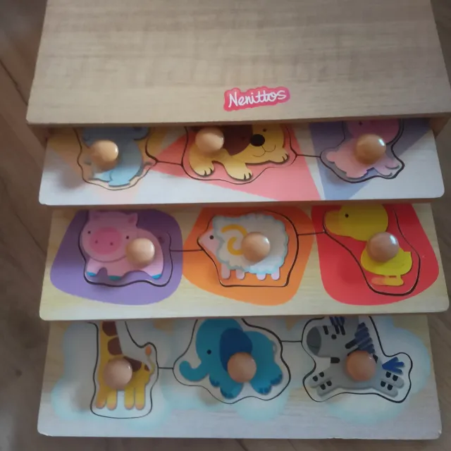 Puzzle in legno con animali