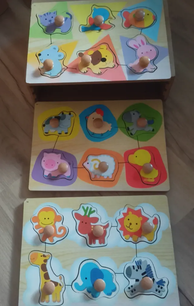 Puzzle in legno con animali