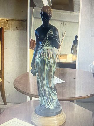 Figura decorativa de bronce