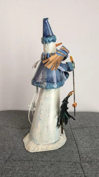 Pupazzo di Neve in Metallo- Decorazione Natalizia
