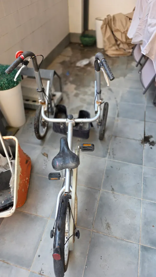 Triciclo de carga para restaurar