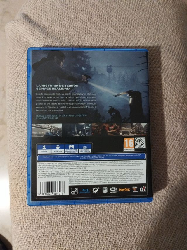Juego Alan Wake remastered PS4