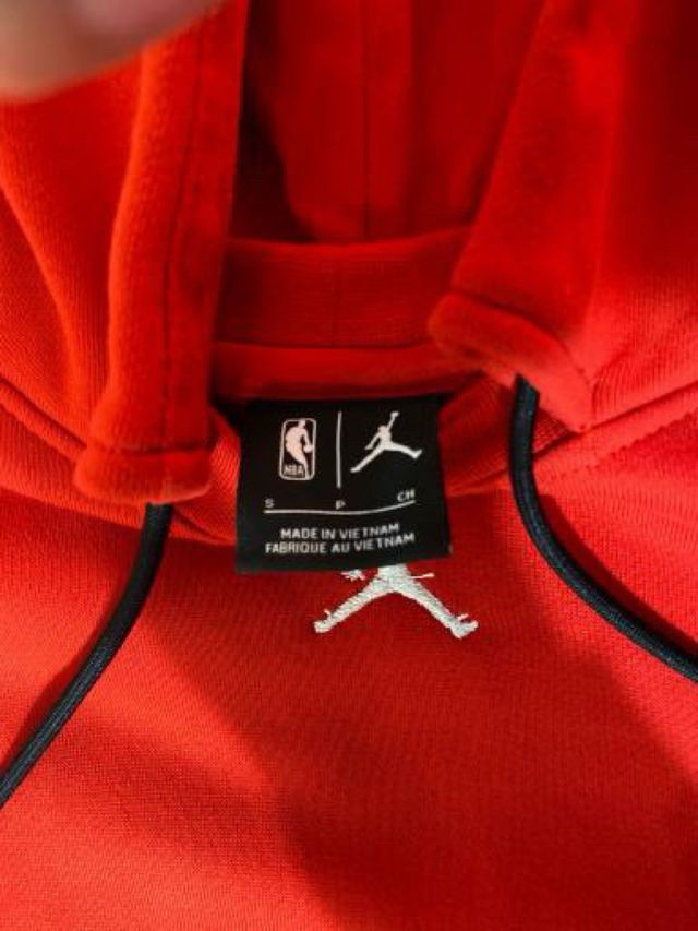 Sudadera Jordan Roja Bulls