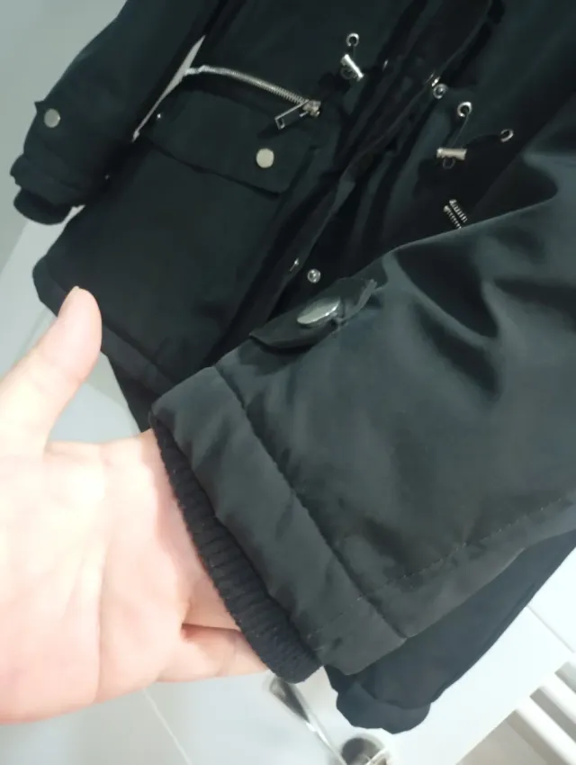 Chaquetón negro talla L / xl