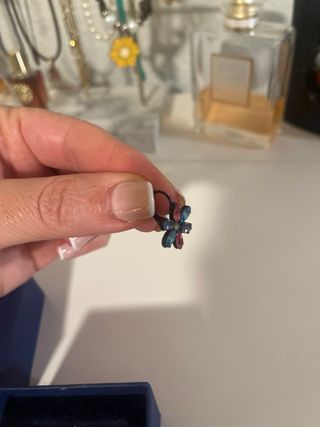 Pendientes colgantes Swarovski Flor Cristales