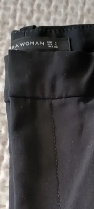 Dos pantalones negros de vestir talla 36, HM/Zara