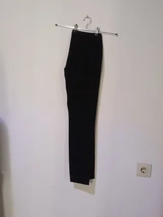 Pantalón cuadros Zara Woman negro, azul, burdeos