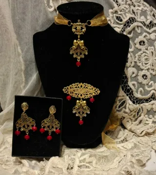 Aderezo Artesanal Huertana Fallera Dança,