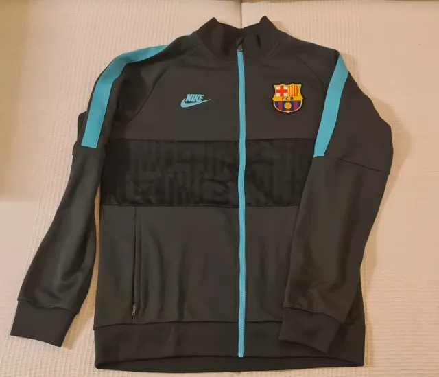 Chaqueta F.C. Barcelona Nike Gris y Turquesa