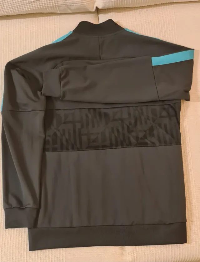 Chaqueta F.C. Barcelona Nike Gris y Turquesa