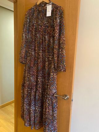Vestido Sfera estampado tonos marrones