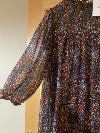 Vestido Sfera estampado tonos marrones