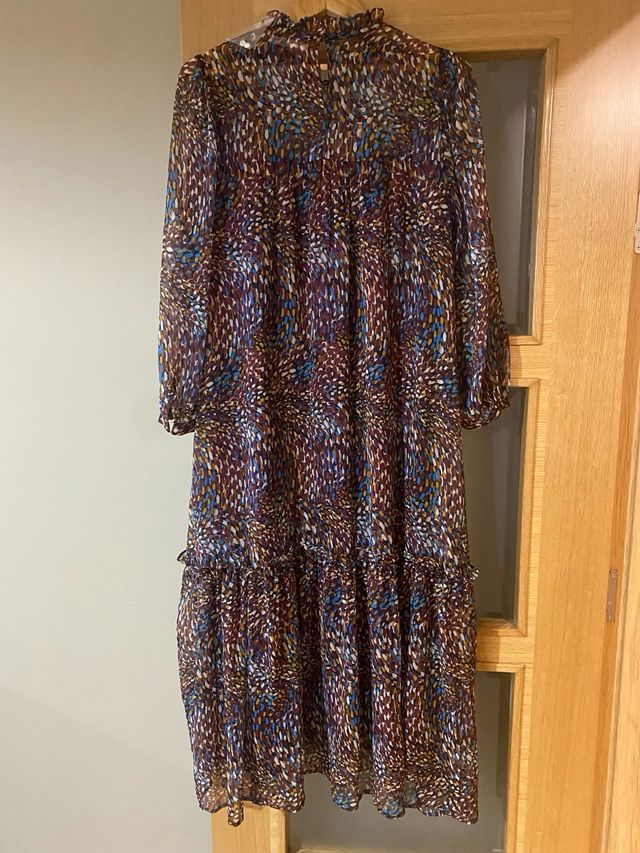 Vestido Sfera estampado tonos marrones