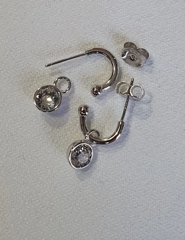 Pendientes ORO y SWAROVSKIS. REGALO NAVIDAD.