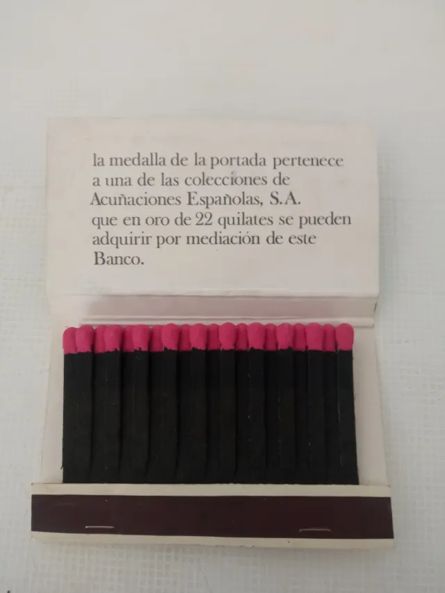 Scatola di fiammiferi Banco del Noroeste antica