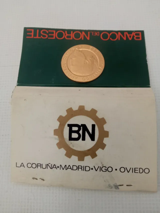 Scatola di fiammiferi Banco del Noroeste antica