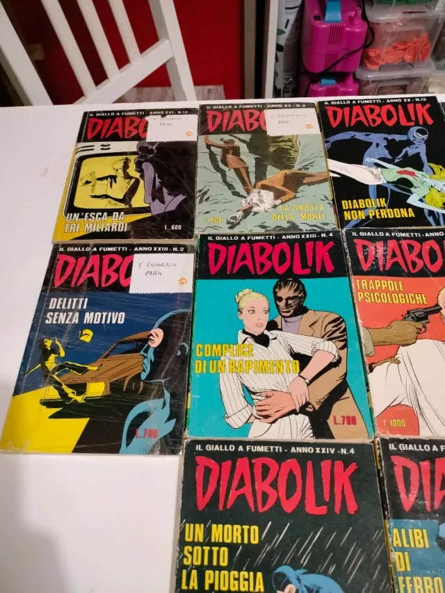 Diabolik - 22 fumetti anni 80