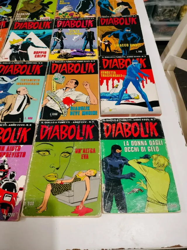 Diabolik - 22 fumetti anni 80