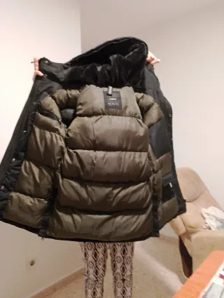 Celio Chaquetón Parka Impermeable Negro
