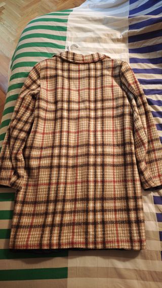 Abrigo de cuadros mujer