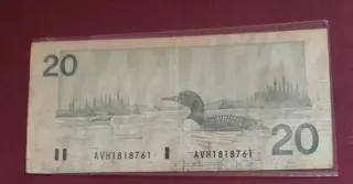 Biglietto da 20 Dollari Canadesi