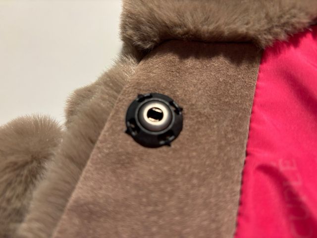 Abrigo pelo sintético Cuplé topo Talla S