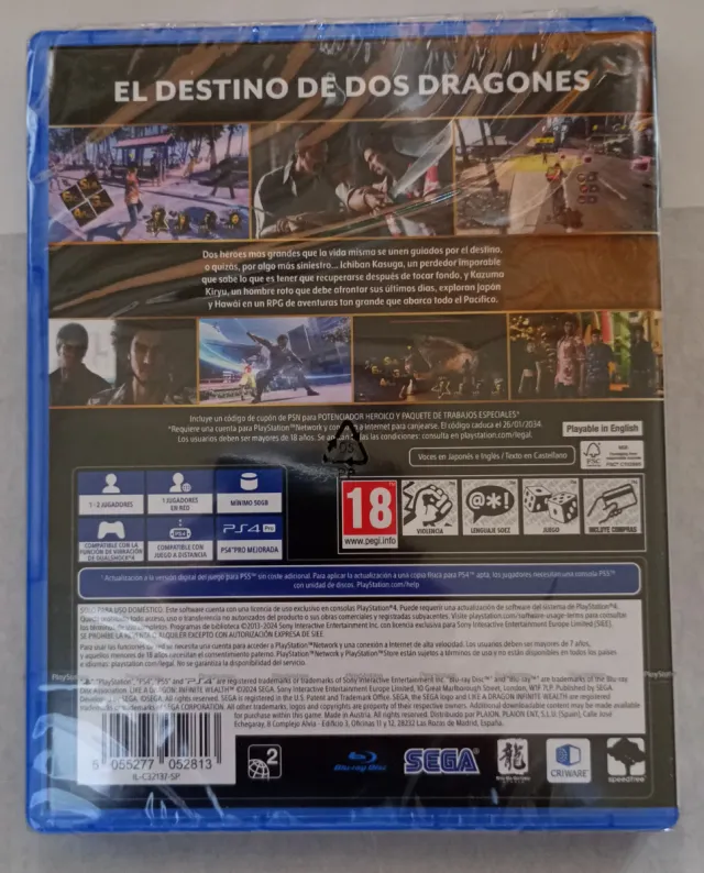 Like a Dragon Infinite Wealth PS4 sigillato IT