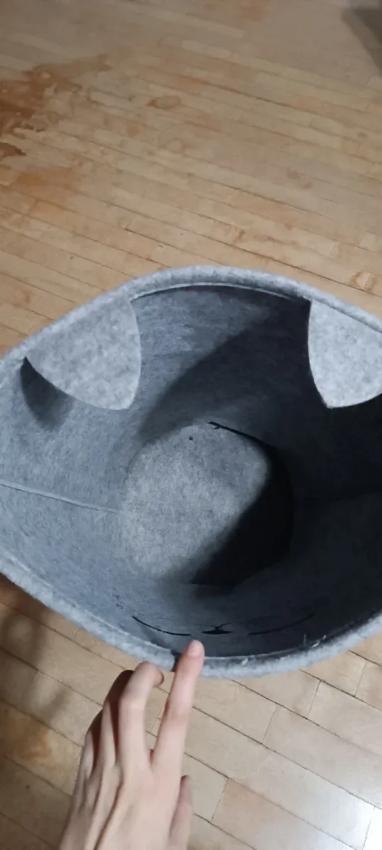 Cesto Ropa Sucia Diseño Gato Gris