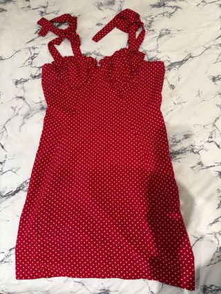 Vestido rojo de lunares Shein – Talla M (EU 38)