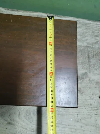 Caja cubertería madera antigua