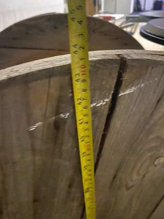 Bobina de madera grande