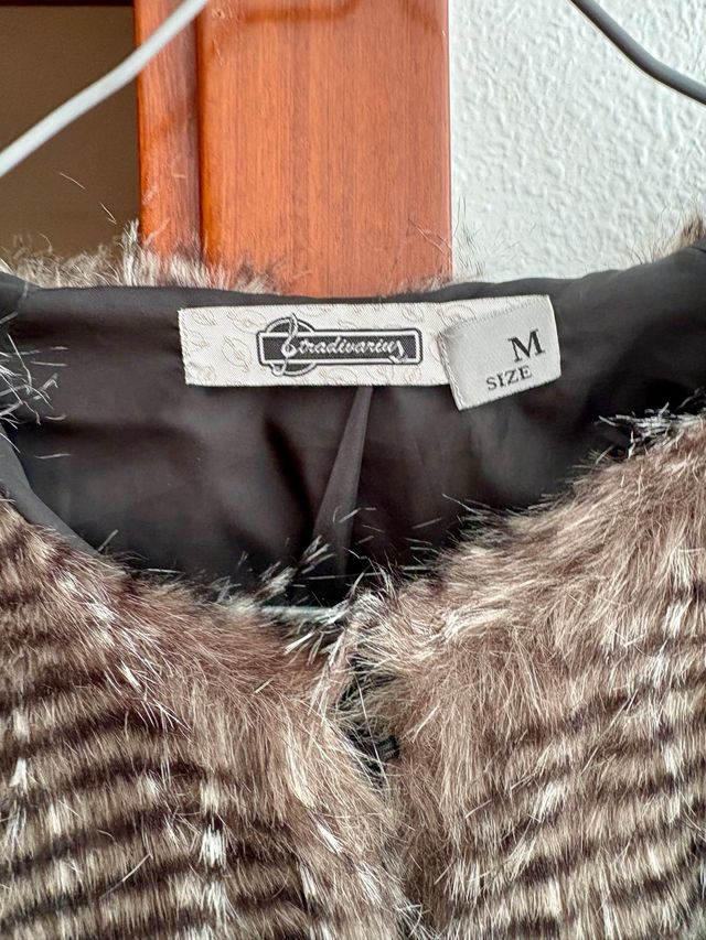 Abrigo Stradivarius Marrón Multicolor