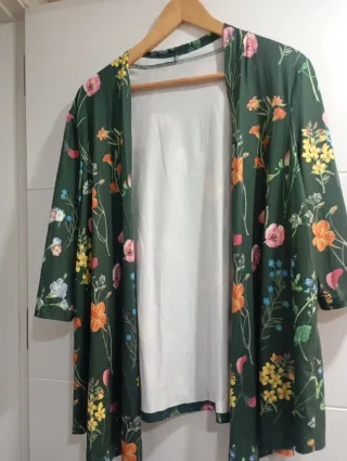 Blazer verde floral talla XL
